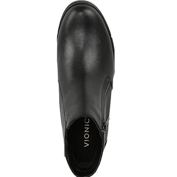 Vionic Women's Black Waterproof Uptown Wedge Sur Ankle Boots Size 9 - Picture 3 of 9